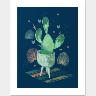 Artsy cactus Posters and Art
